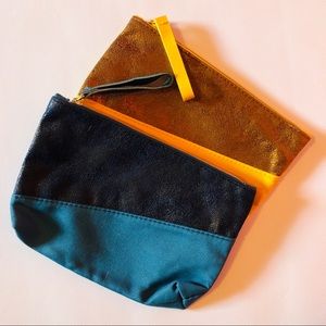 IPSY COSMETIC BAG SET / METALLIC